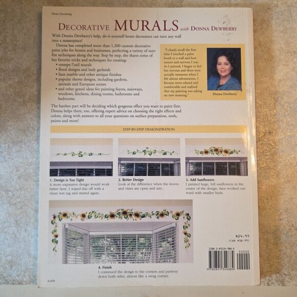 Decorative Murals with Donna Dewberry One Stroke Painting Paperback Book for DIY - Picture 4 of 14